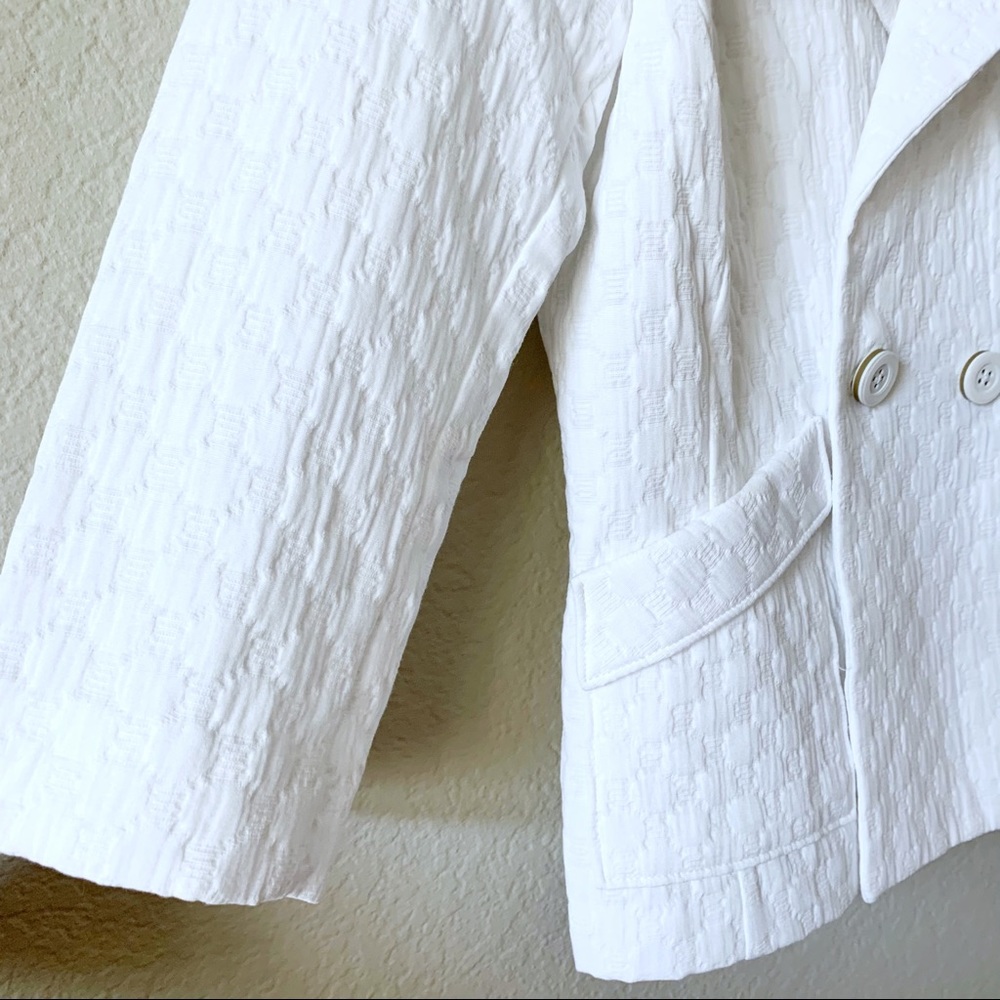 NWT CABI 212 White Club Blazer Jacket Textured XS - Picture 5 of 13